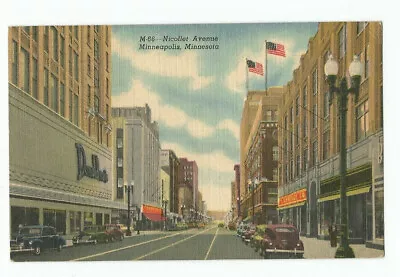 Nicollet Mall Minneapolis Minnesota MN Postcard M-66  Donaldson's Cars On Street • $5.99