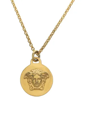 Versace Chain Necklace Gold Medusa Pendants 52㎝ MEN'S Ladies Accessories Auth • $428.48