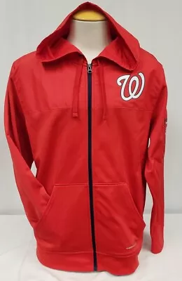 Brand New Majestic THERMABASE MLB Washington Nationals Full Zip Hooded Jacket • $49.99