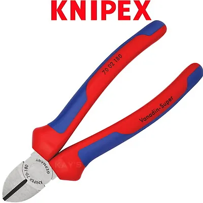 £29.65 • Buy Knipex Diagonal Side Cutters 180mm 7  Precision Cutting Comfort Grips 70 02 180 