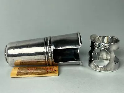 Vintage 50's Selmer Alto Sax Saxophone Mouthpiece Ligature And Cap • $10.48