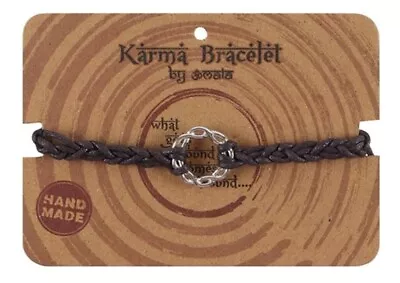 Karma Bracelet With Fully Adjustable Cord Plaited Strap • £4.99