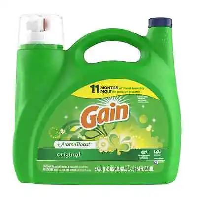 Gain + Aroma Boost Liquid Laundry Detergent Original Scent 128 Loads 184 Fl O • $19.10