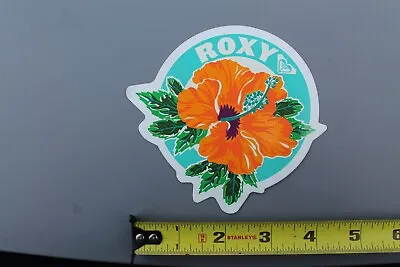 ROXY Orange Flowers Girls Aloha Hawaii OG Surfboards RX1 Vintage Surfing STICKER • $15