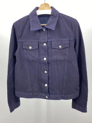 Helmut Lang Overdye Indigo Denim Jacket Size 46 Made In Italy Archive Vintage • $375