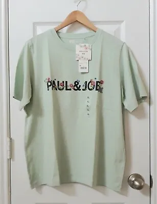 Uniqlo Women Paul & Joe Short Sleeve UT Green Floral Size XL • $28.90