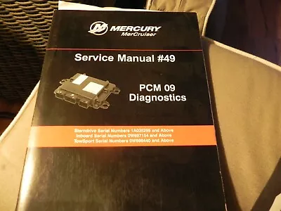 Mercury Mercruiser Service Manual PCM09 Diagnostic P# 90-8M0086113 Light Use! • $48