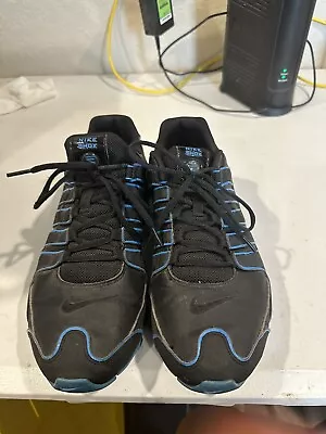 Mens Preowned Nike Shox Nz Size 10.5  Black/blue • $100