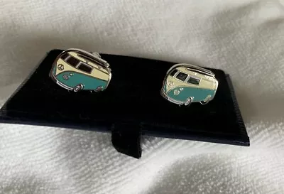 £18.92 • Buy Cool Kombi VW Bus Mens Novelty Cuff Links