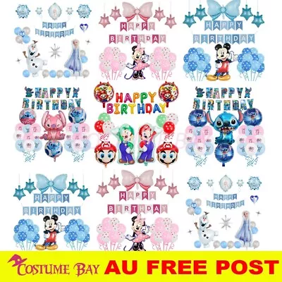 Frozen Princess Elsa Foil Birthday Party Balloons Set Helium Quality Decoration • $12.92