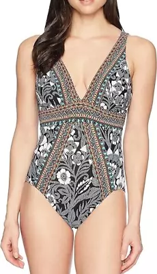 Miraclesuit Womens Delta Dawn Sojourn One Piece Swimsuit Multicolor Size 16 • $129.99