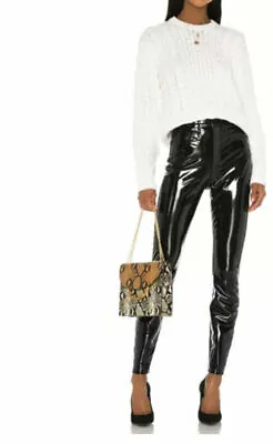 Rag & Bone Vinyl Super High Rise Ankle Skinny Pants Jeans Sz.29 $495 NWT • $149.99