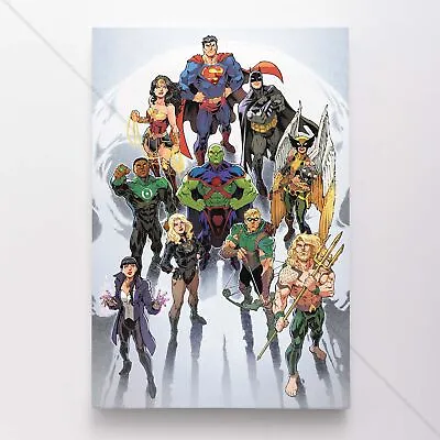 $54.95 • Buy Justice League Poster Canvas Vol 4 #75C DC Superhero Comic Book Art Print