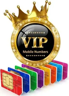 £7.99 • Buy New  Ee, O2, Lebara Uk Easy Vip Mobile Gold Number Pay As You Go Sim Card