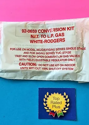 92-0659 WHITE-RODGERS  Emerson Natural Gas To LP Conversion KIT Gas Valve • $16.75