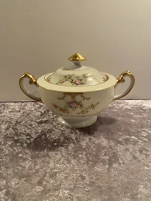 Meito  Marie  Fine China - Sugar Bowl W/Lid. 1939. Hand-painted. • $19.95