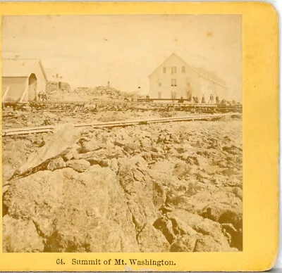 NEW HAMPSHIRE Summit Of Mt Washington & Railway--Kilburn Stereoview L81 • $6.95