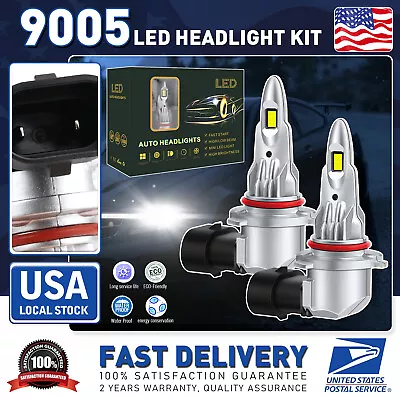 9005 HB3 LED Headlight Kit Combo Bulb 6000K 40000LM High Beam Super White Bright • $19.79