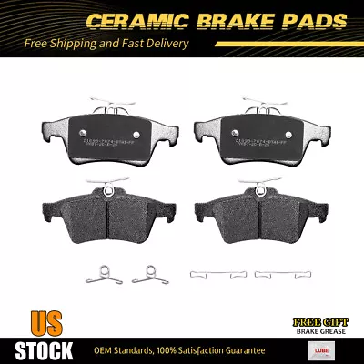 Rear Ceramic Brake Pads Kit For Ford Escape Focus Mazda 3 5 Saab 9-3 Jaguar XKR • $27.50