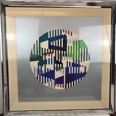 $999.99 • Buy Yaacov Agam HAND PENCIL SIGNED # Serigraph On Paper Artist's 31 X31  Limited ED