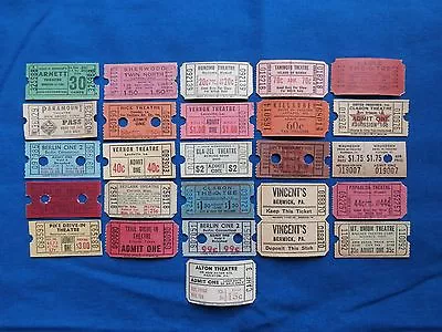 Vintage Movie & Drive-In Theatre Tickets *** $1.00 Each You Choose *** (Cinema) • $1