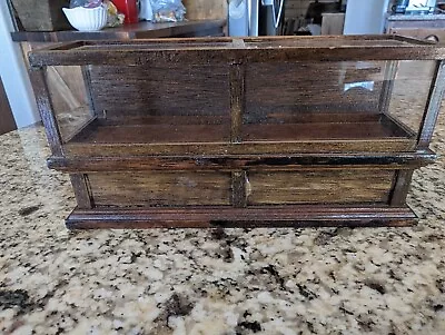 Miniature Wood Display Case 1:12 Scale Brown (Lot #2) • $18.95