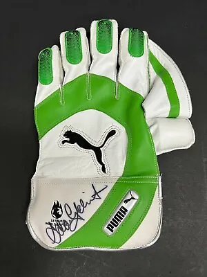 $295 • Buy Puma  Adam Gilchrist Australia Cricket Hand Signed Keepers Glove - Ashes Warne