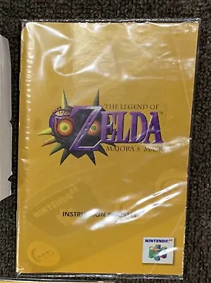 The Legend Of Zelda Majora’s Mask Manual VGC AUS PAL • $99