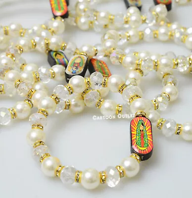 12 Guadalupe Bracelet Virgencita Recuerdos De Bautizo Mis 15 Communion Favors • $15.25