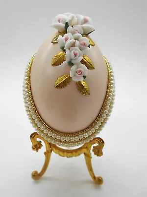FabergÉ Egg Gout: Sumptuous Pink Flower Jewelry Box • £50.34