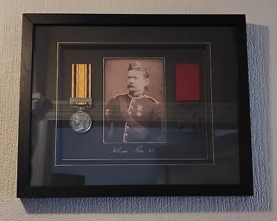 Framed Zulu War Medal Display William Allen VC • £85