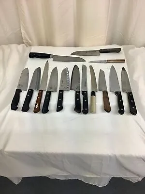 Japanese Vintage Kitchen Knife 14types Blade Length 3.93~8.66inch Hocho Itimonzi • $172.59