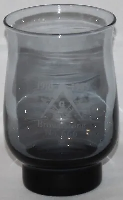 £9.58 • Buy 1985 Masonic Free Mason Glass Tumbler Brownstone No. 666 Hershey Pennsylvania