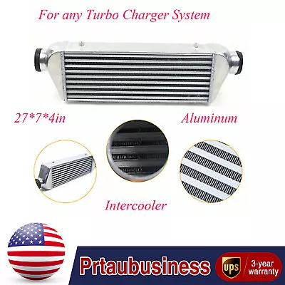 5~50PSI 27*7*4in Aluminum Intercooler Universal For Any Turbo Charger System  • $80.75