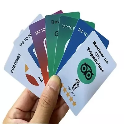 Social Media Smart Contactless Writable Sharing NFC Reviews Card Tap - AUS • $9.95