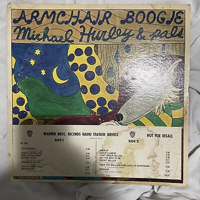 Michael Hurley - Armchair Boogie LP - Warner Bros./Raccoon PROMO • $159.99