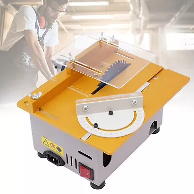 Mini Table Saw W/ Miter Gauge 300W Liftable Blade For DIY Woodworking Handmade • $130.15
