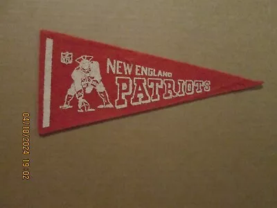 NFL New England Patriots Vintage Circa 1970's Team Logo Mini Football Pennant • $15