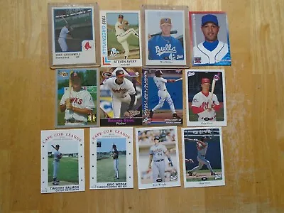 Minor League Cards (12) Cards  Mike Greenwell-Steven Avery-Chip Glass-Wes Helms • $16.50