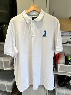 HACKETT Men's Polo Shirt Size: XXL VERY GOOD Condition - White • £0.99