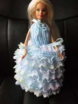 £9.99 • Buy Hand Knitted Blond Rainbow Doll Toilet Roll Cover With Gift Box