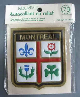 Vintage/retro 70s/80s Relief Sticker MONTREAL CANADA MIB • $9.95