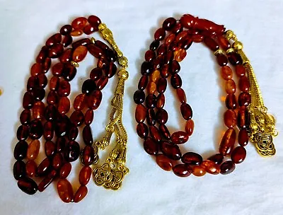 2 Natural Baltic Amber Islamic Rosary Misbaha 31 Gr. And 36 Gr. Misbaha Kahraman • $200