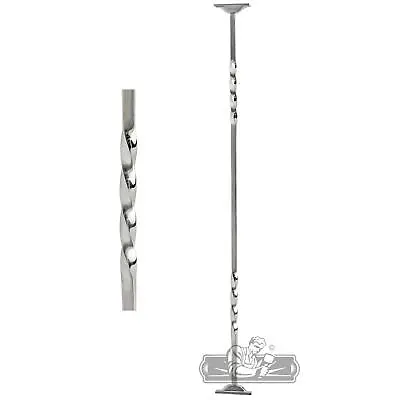 Bright Chrome Double Fine Twist Stair Spindle • £19.99