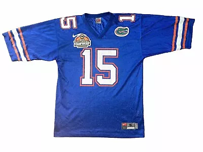 Florida Gators Tim Tebow 15 Football Jersey Nike Blue  2007 National Champions S • $29.99