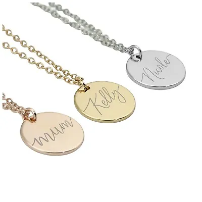 Jewelry Stainless Steel Necklace Any Name Mother Day Gift Her Mum Mummy Birthday • £7.99