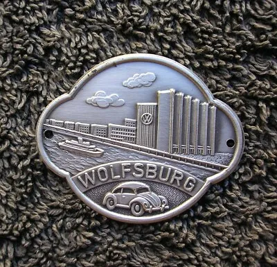 Vw Wolfsburg Badge Volkswagen Factory Kdf Split Oval Bug Bus Beetle Cox • $195