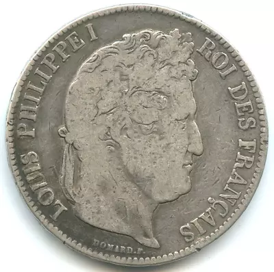 5 Silver Francs Louis Philippe I 1840 B N°E5133 • £24.76