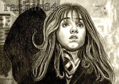 1/1 Print ACEO Sketch Card HARRY POTTER Emma Watson HERMIONE Print • £2.50