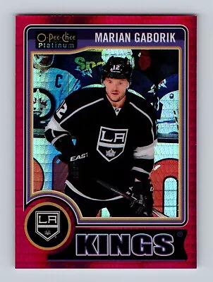 2014-15 O-Pee-Chee Platinum Red Prism #15 Marian Gaborik Los Angeles Kings /135 • $0.99